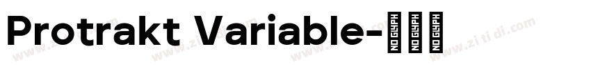 Protrakt Variable字体转换